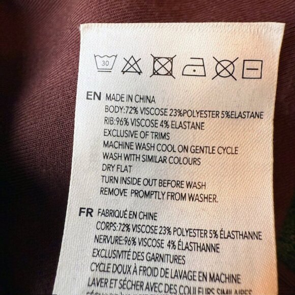 Varley Betsy DoubleSoft Sweatshirt, Size Large, Burgundy - Picture 9 of 9